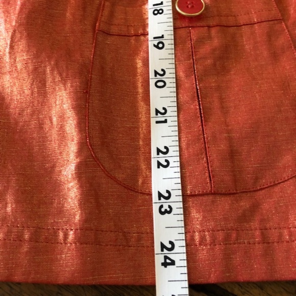 Women's Chico's Orange Iridescent Jacket - Chico's Size 2  (L/XL) - Picture 11 of 16